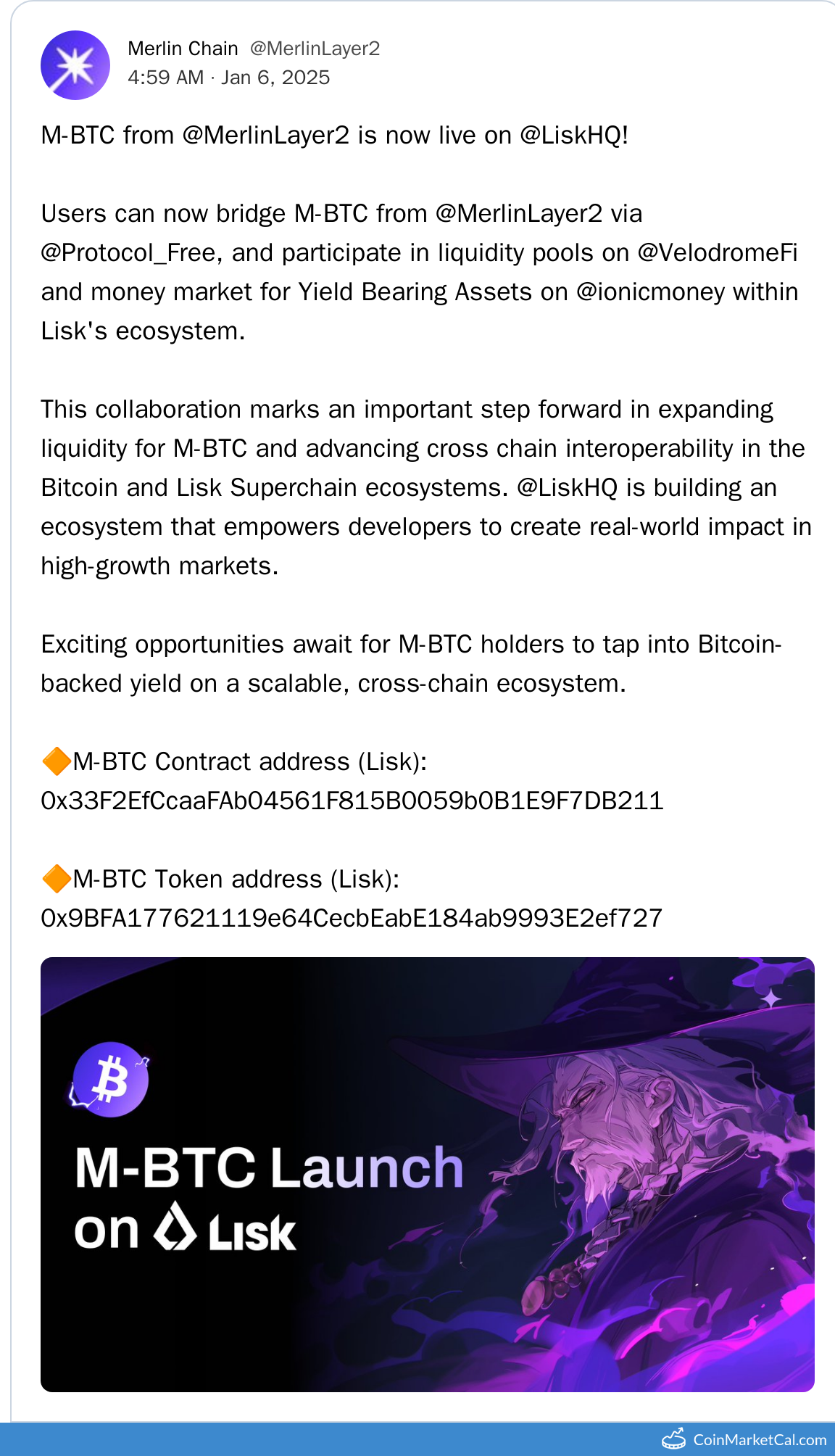 M-BTC on Lisk