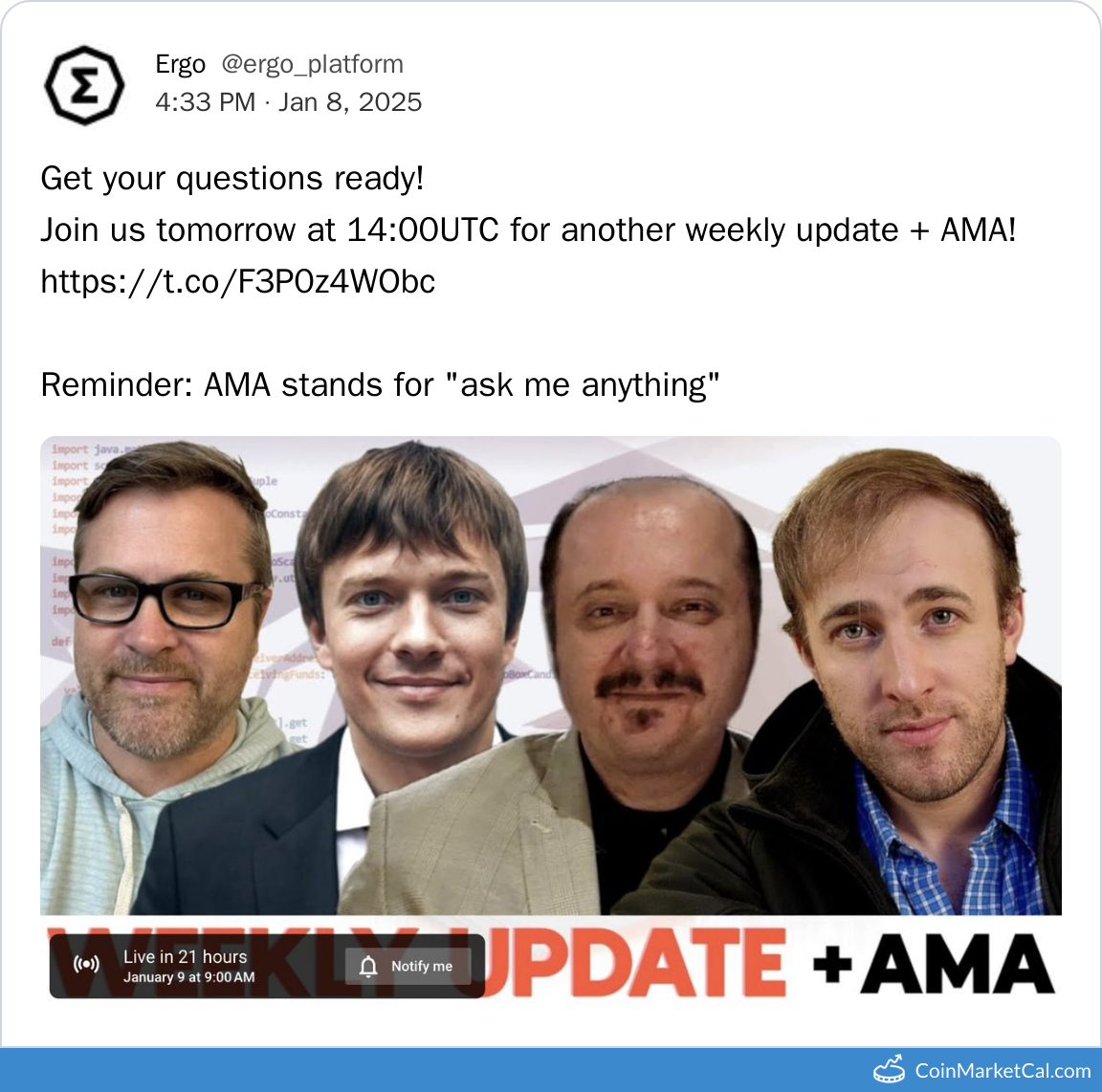 Weekly Update AMA