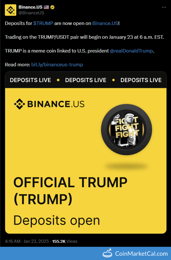Binance.US Listing