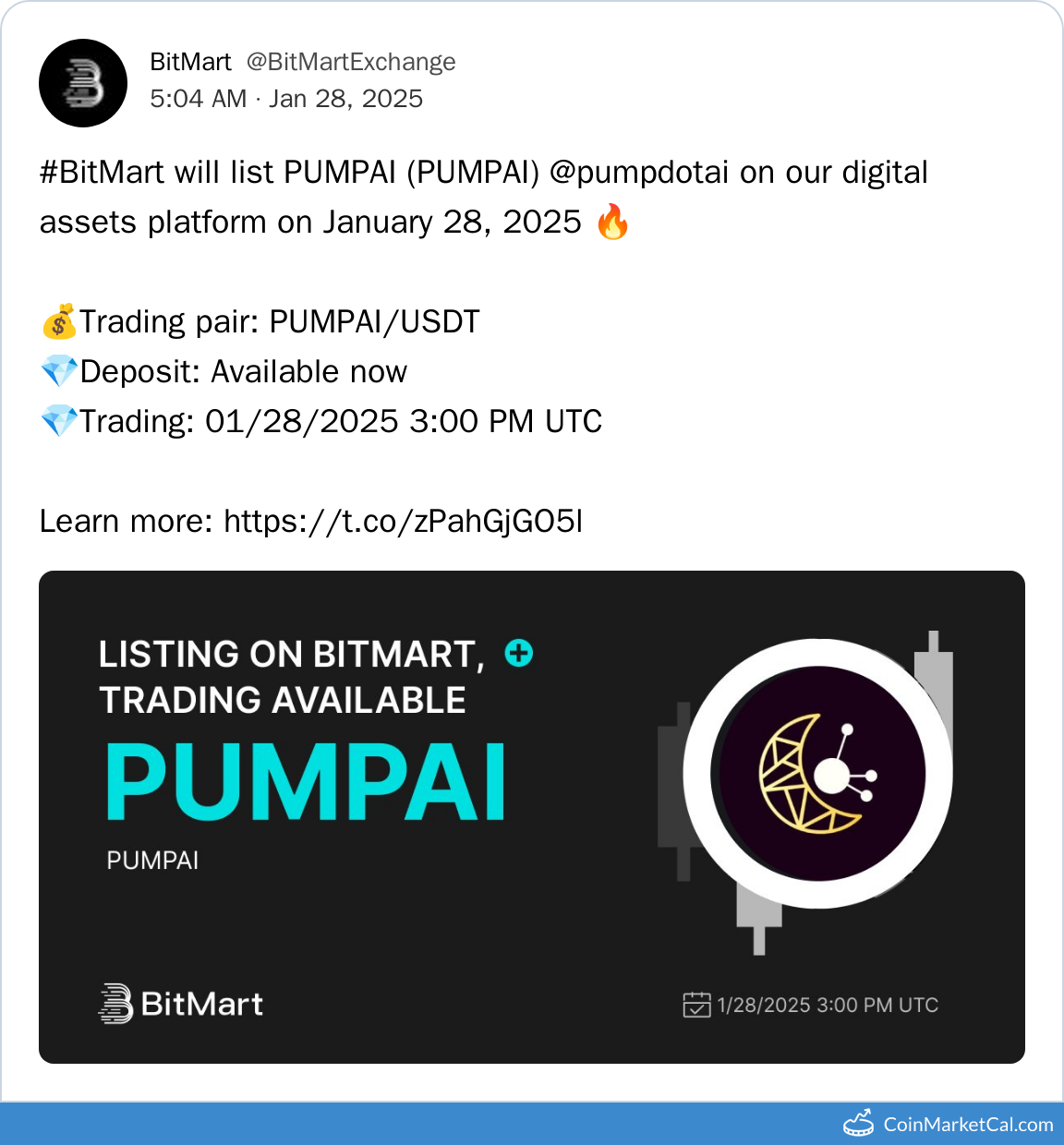 BitMart Listing