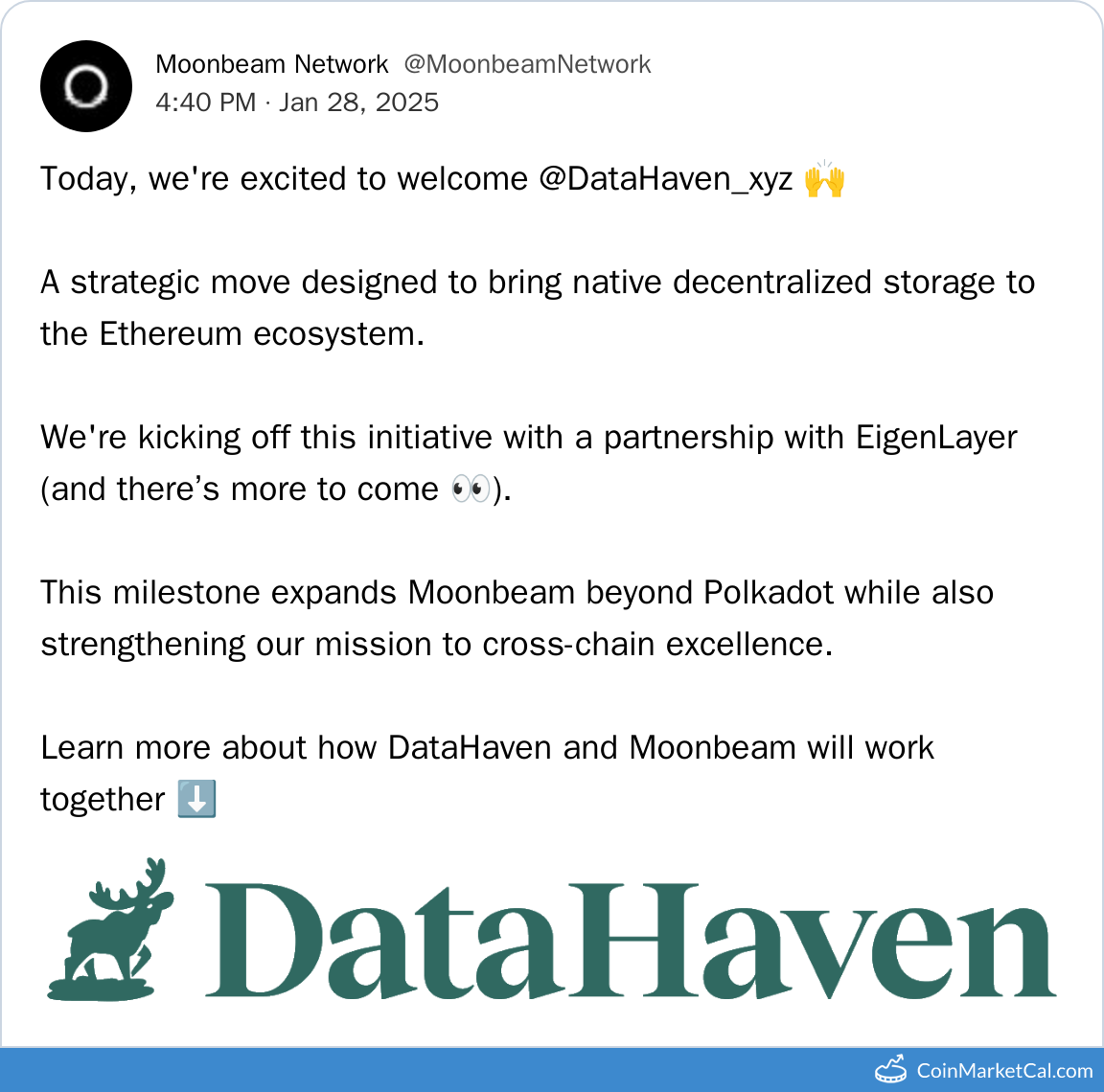 Moonbeam - DataHaven