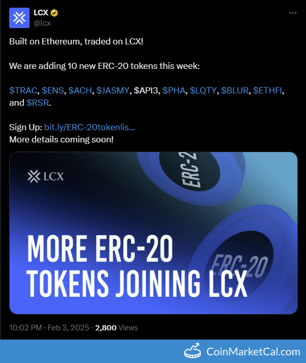 LCX Listing