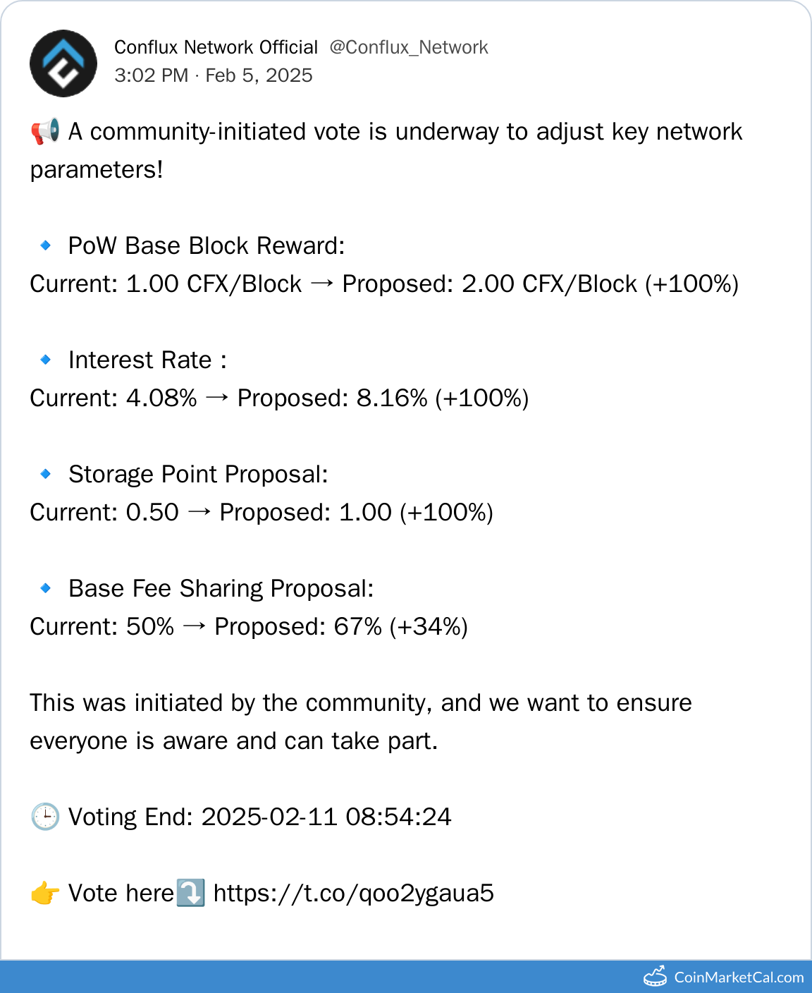 Conflux Network Vote