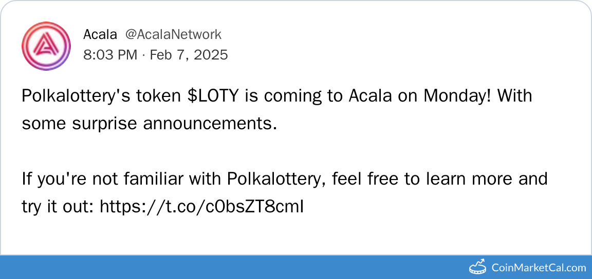 Polkalottery Integration