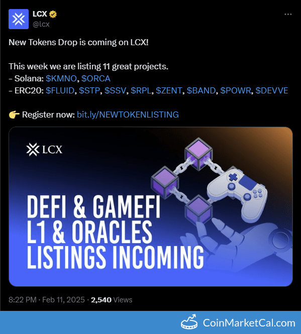 LCX Listing