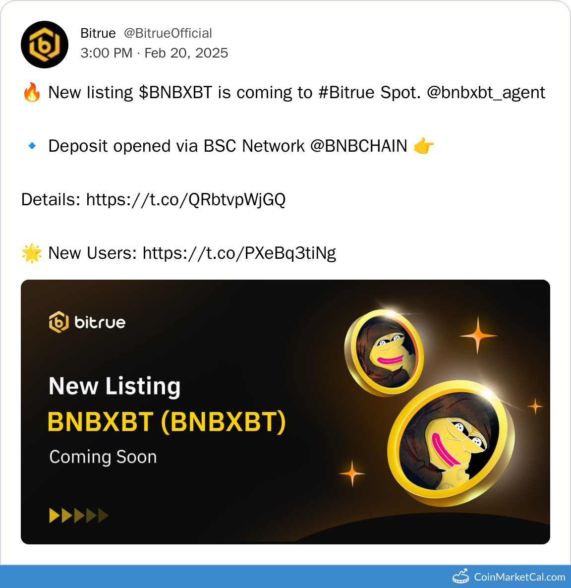 Bitrue Listing
