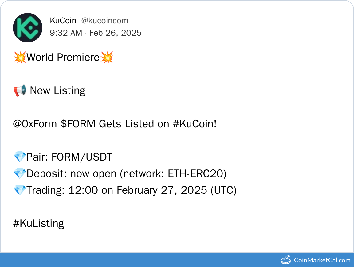 KuCoin Listing