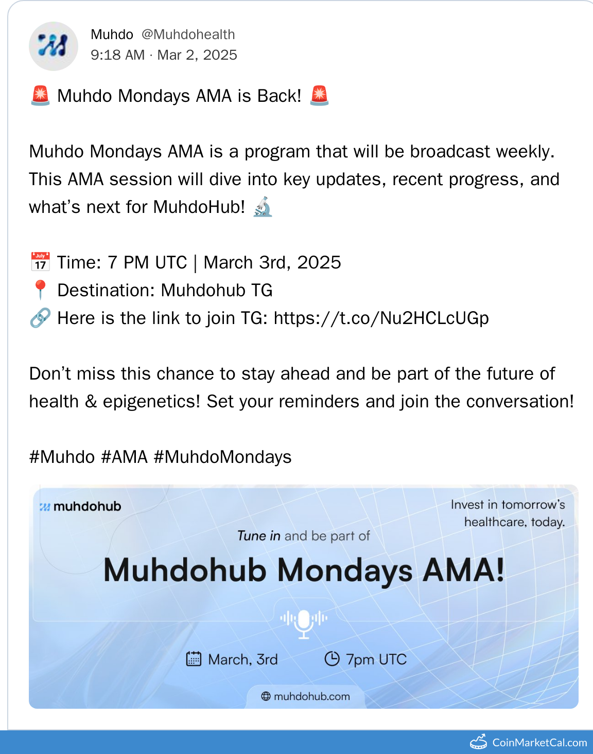 Muhdo Mondays AMA