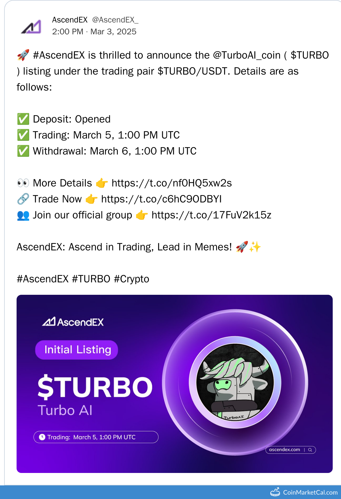 AscendEX Listing