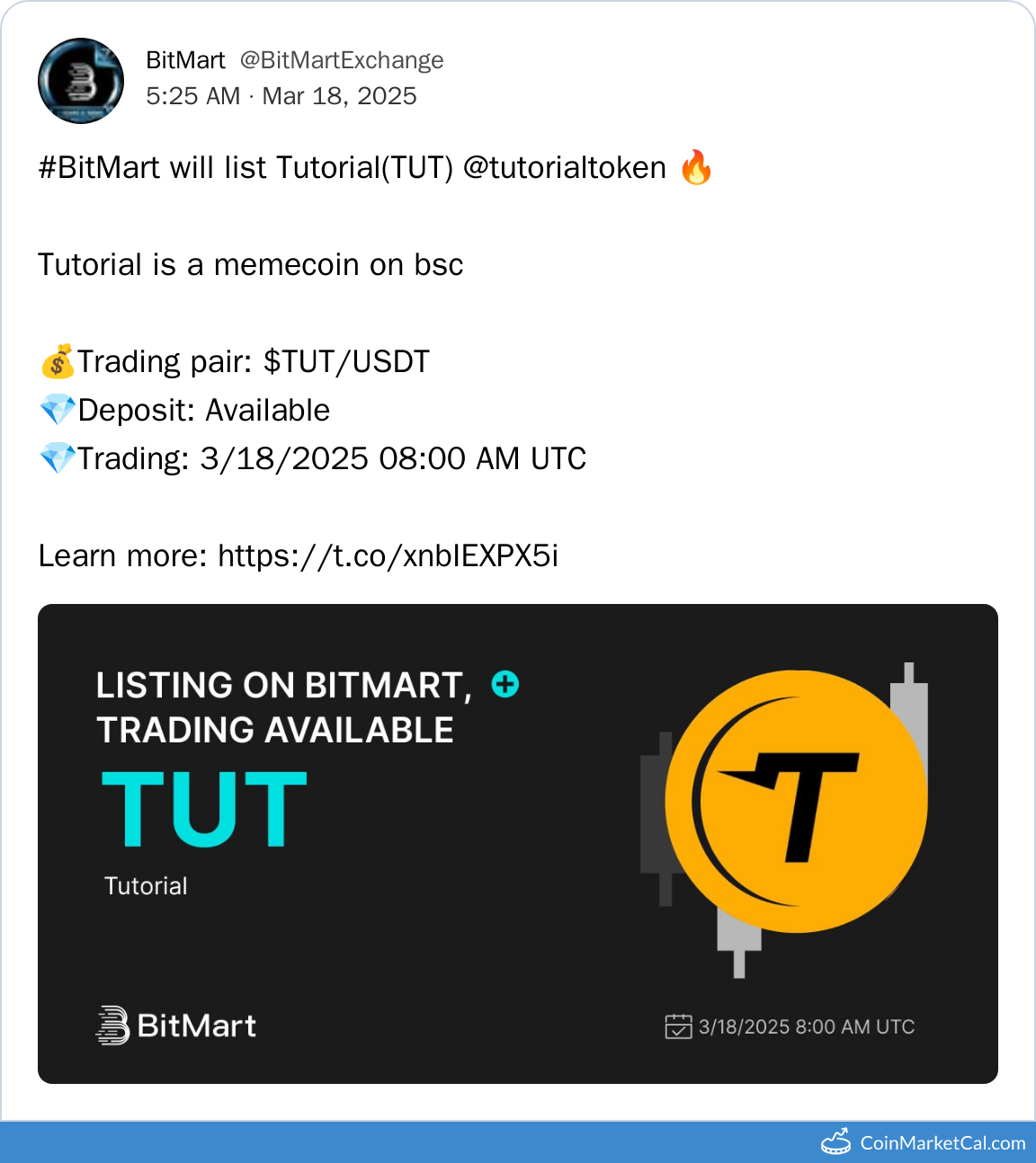 BitMart Listing