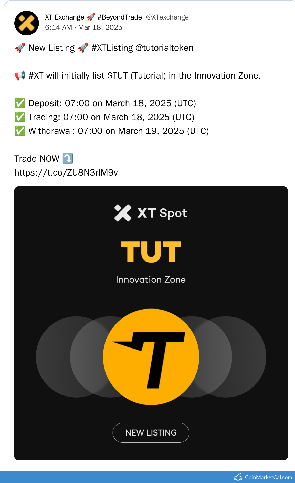 XT.COM Listing