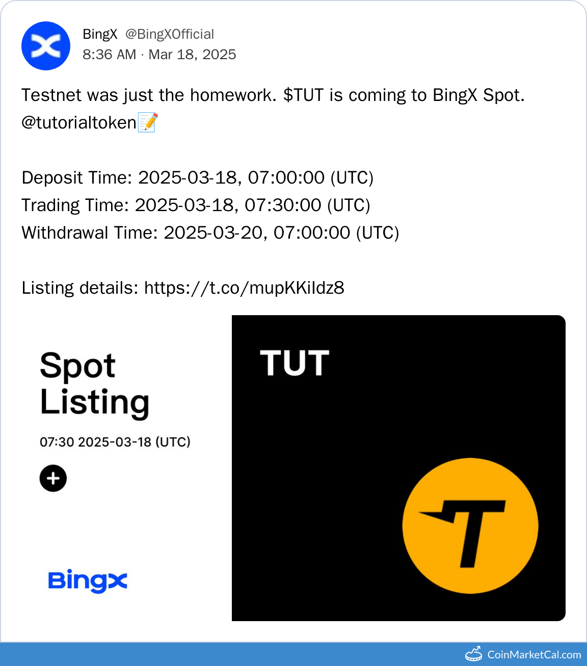 BingX Listing