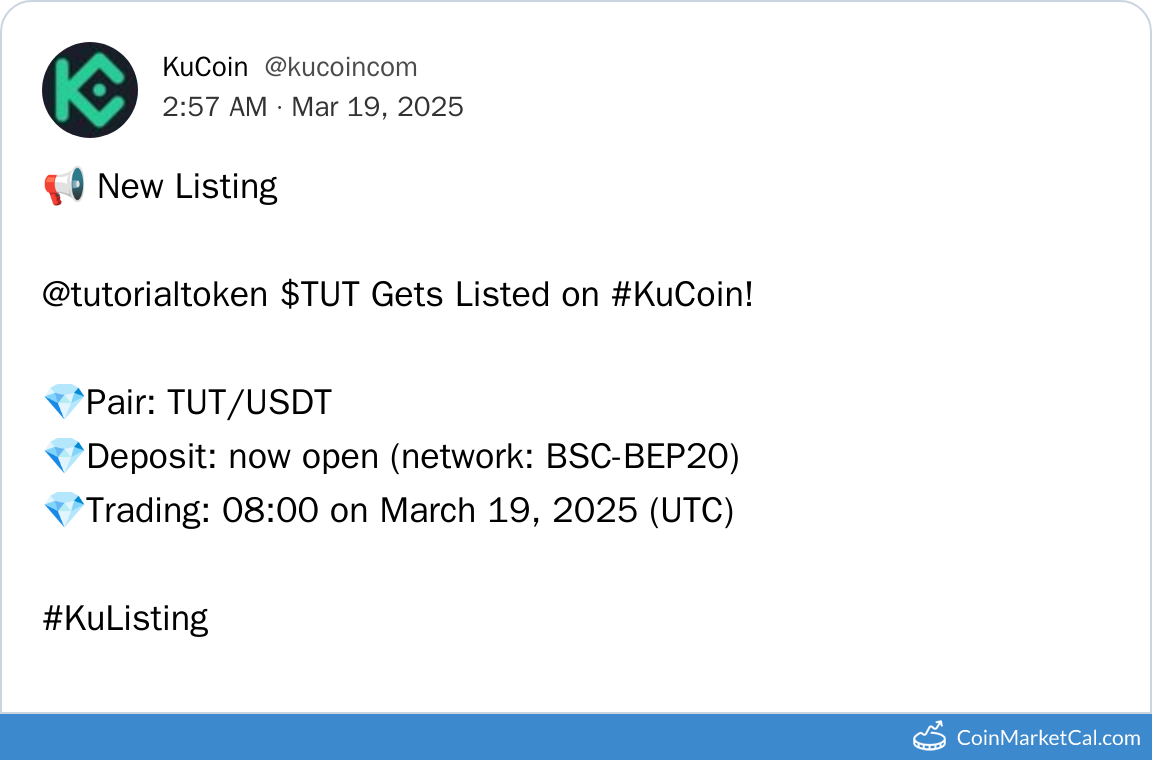 KuCoin Listing