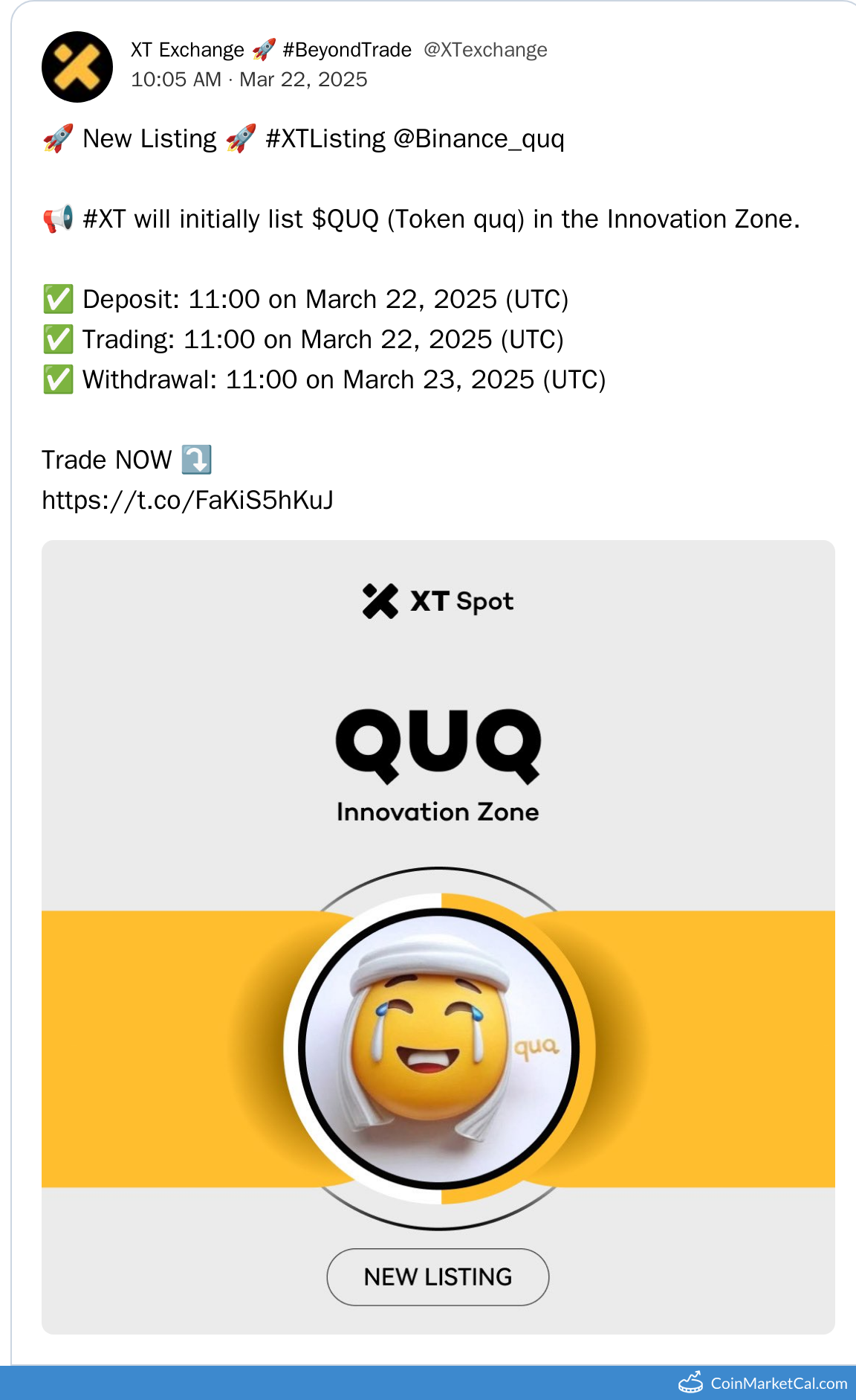 XT.COM Listing