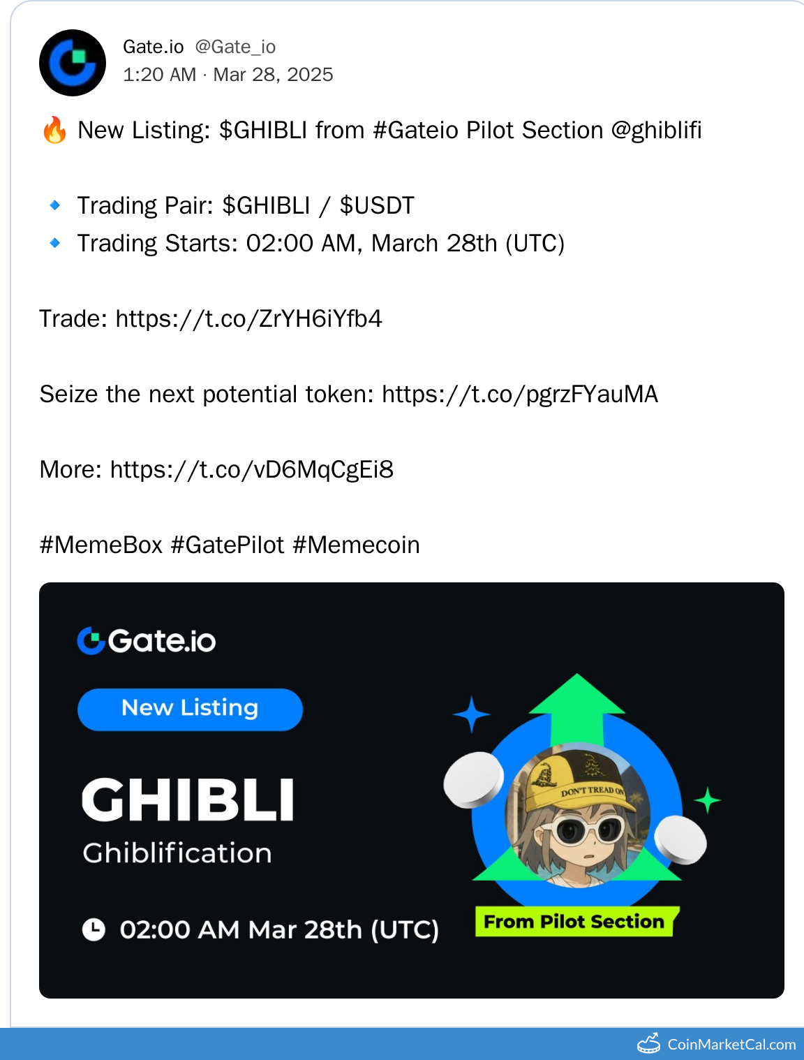 Gate.io Listing
