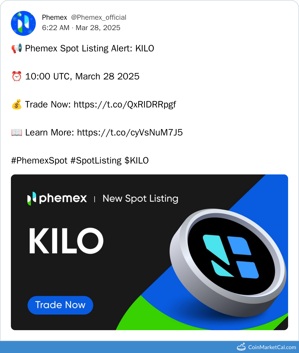 Phemex Listing