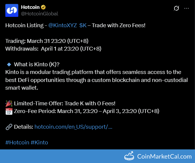 Hotcoin Listing