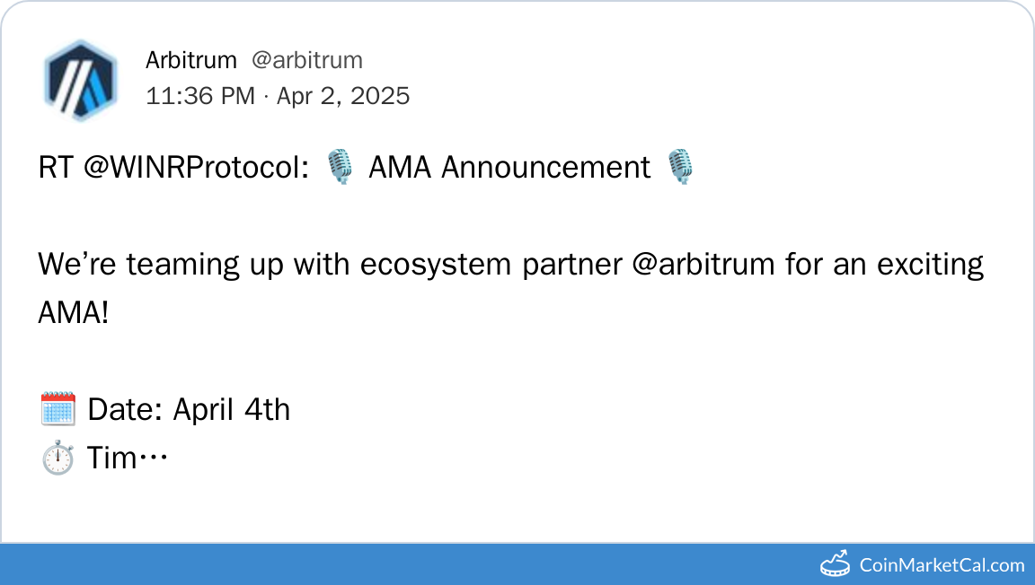 AMA with Arbitrum