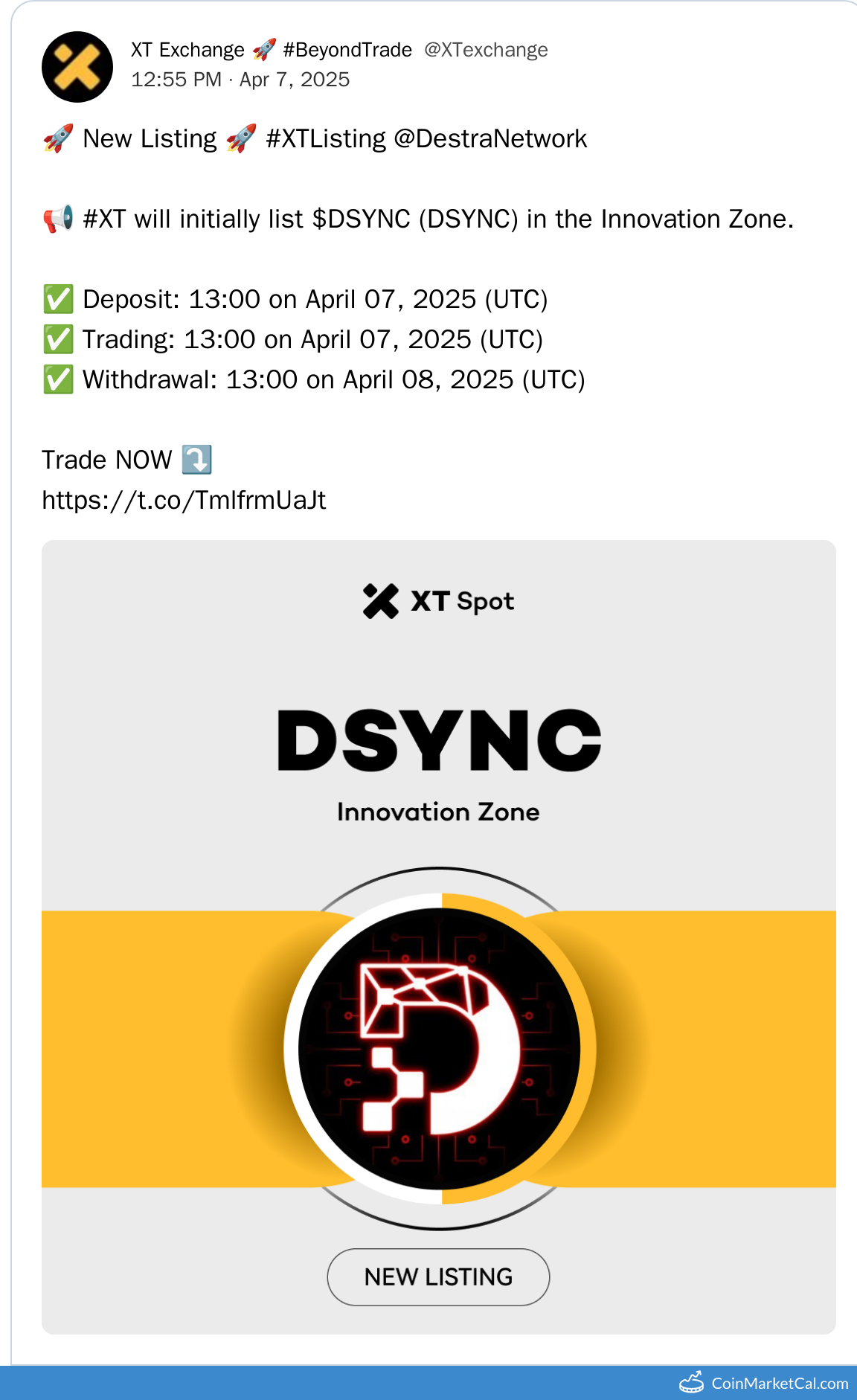 XT.COM Listing