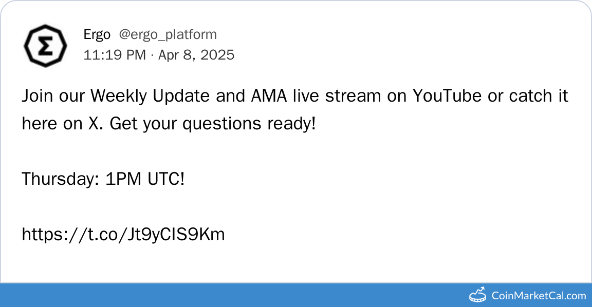 Weekly AMA