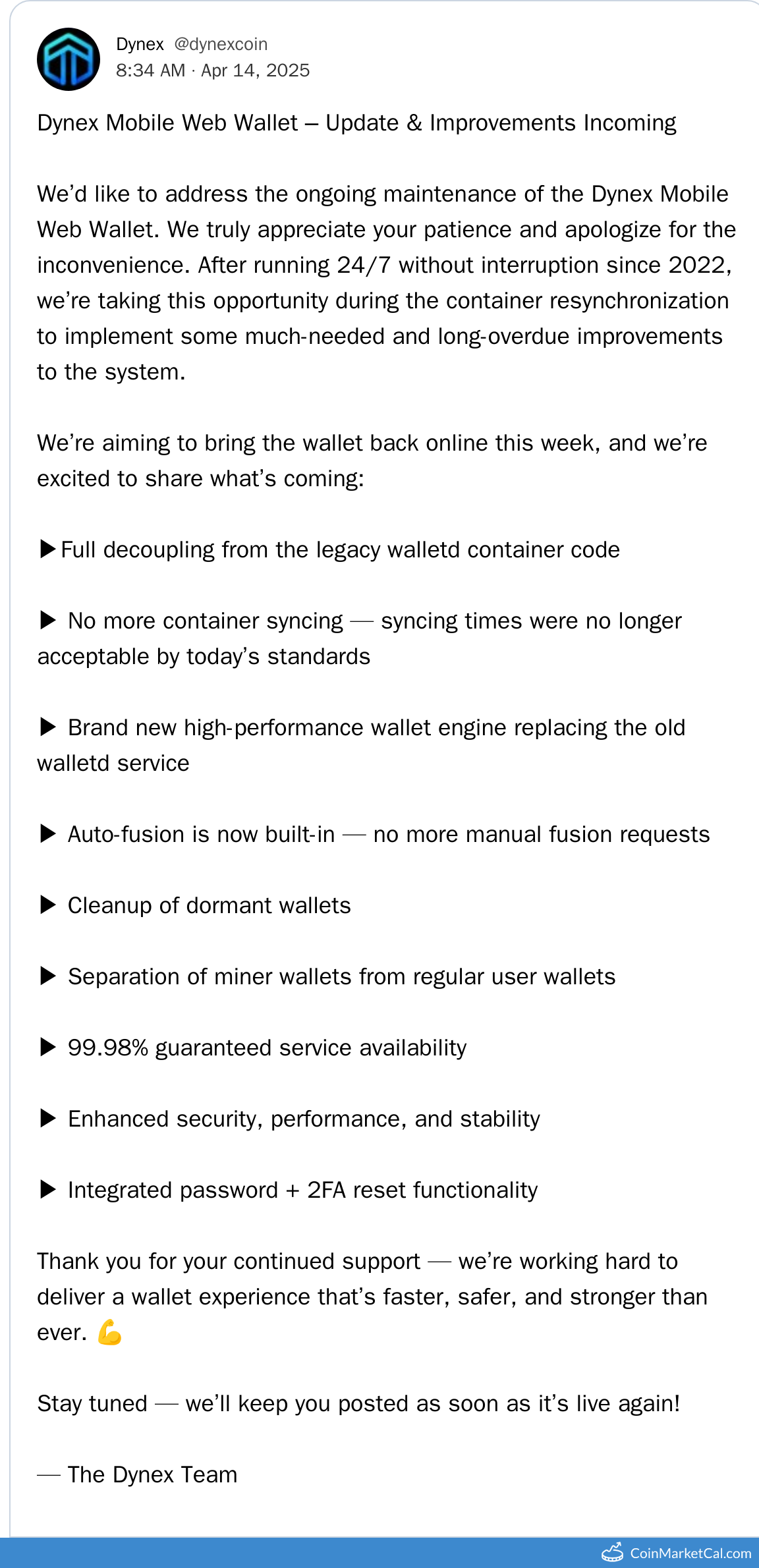 Wallet Update