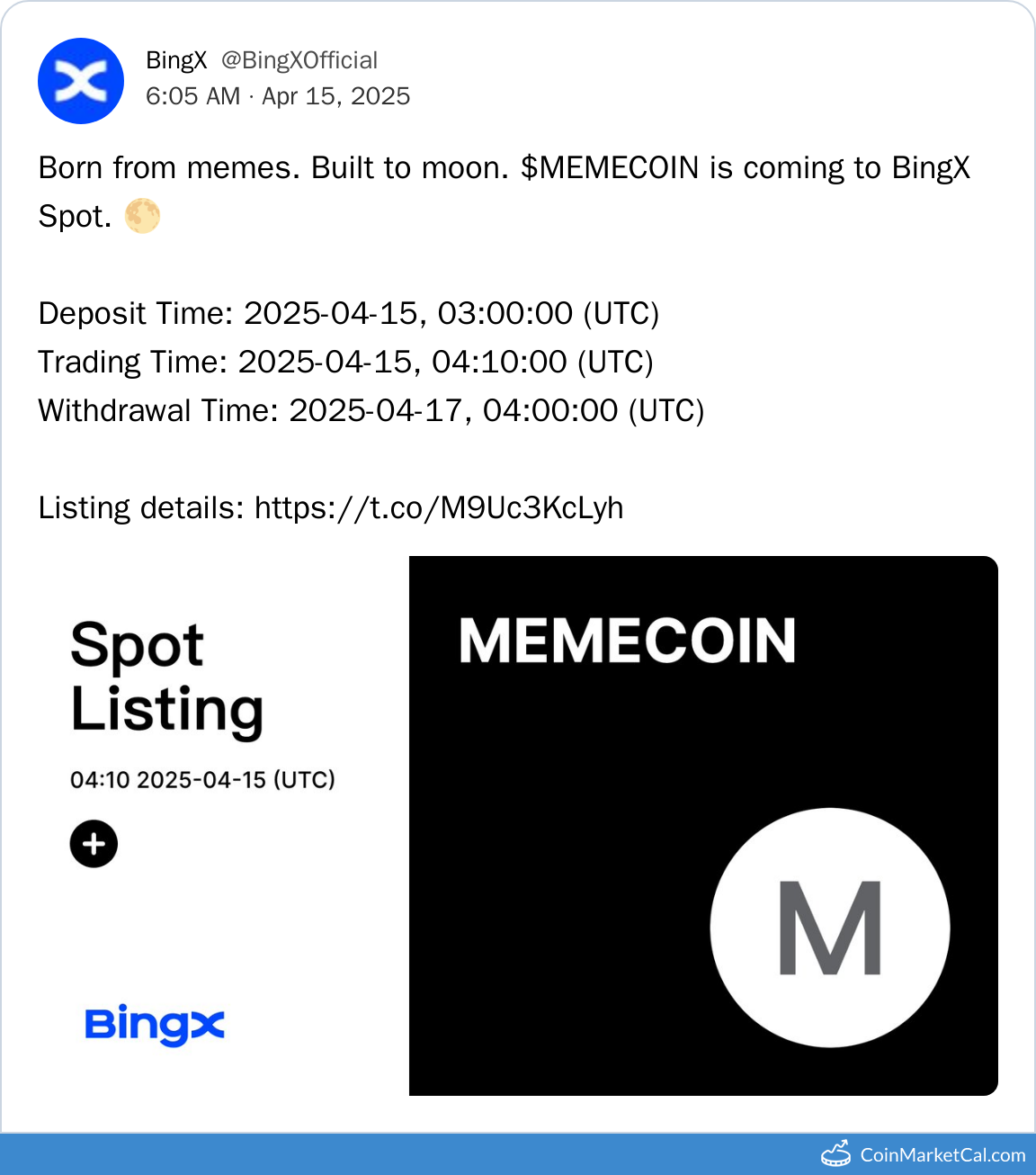 BingX Listing