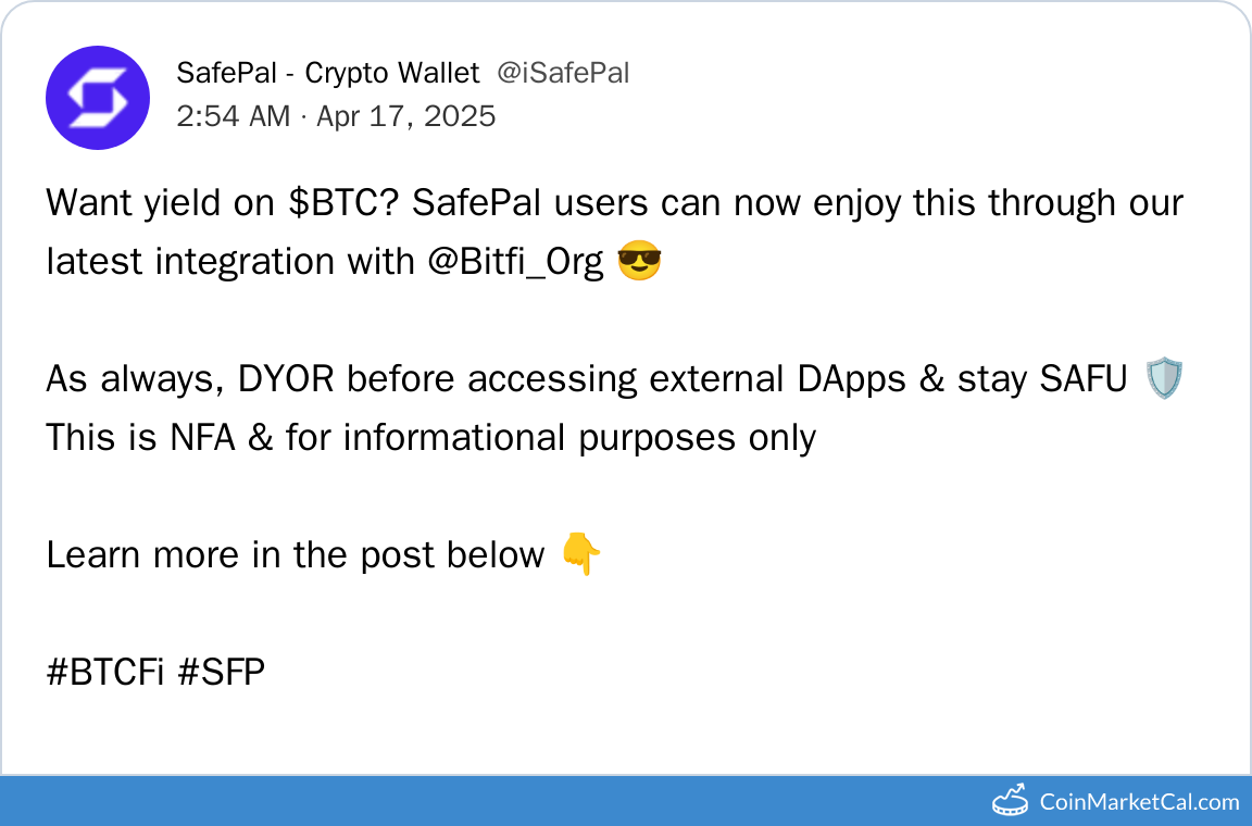 @Bitfi_Org Integration