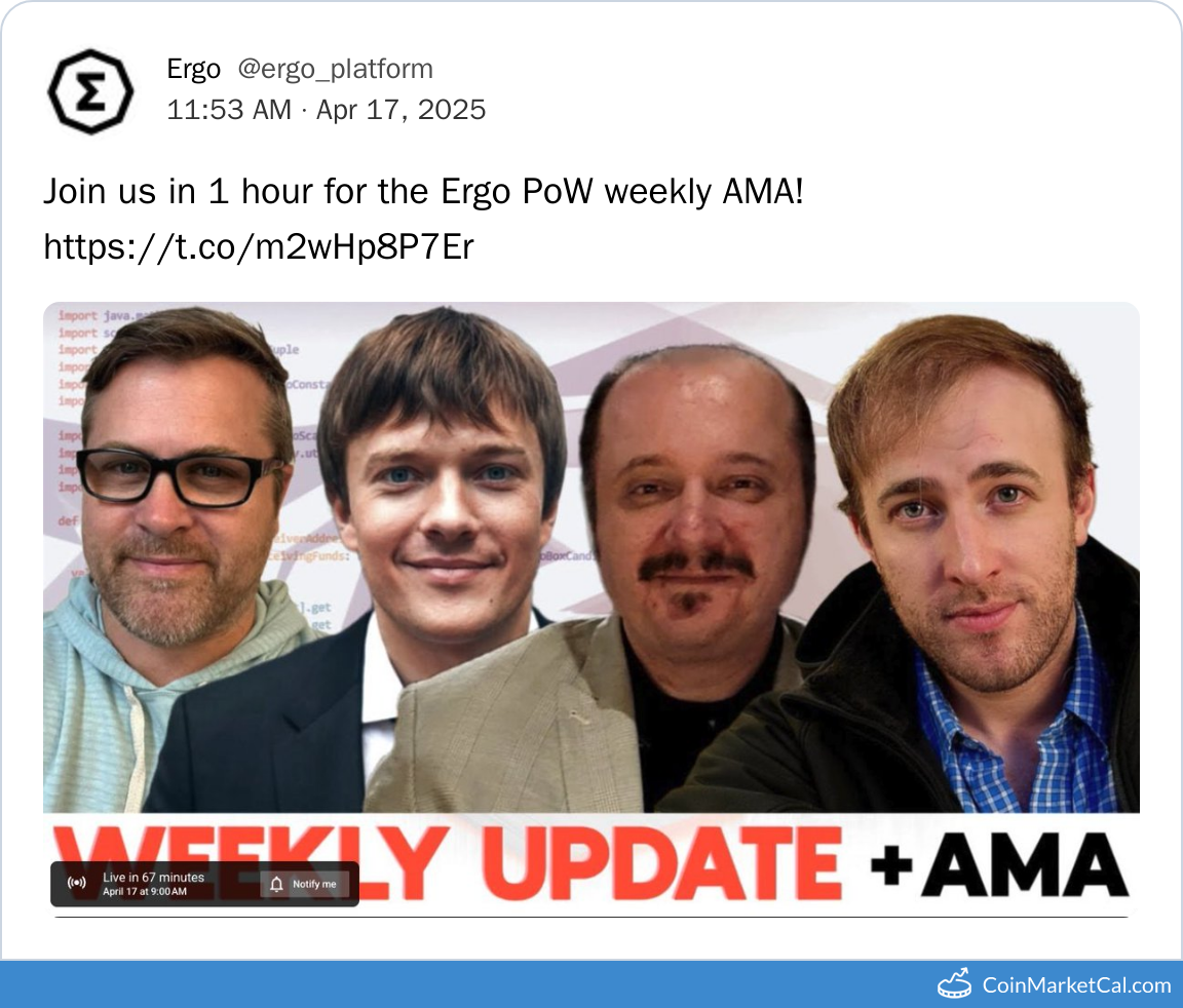 Ergo PoW AMA