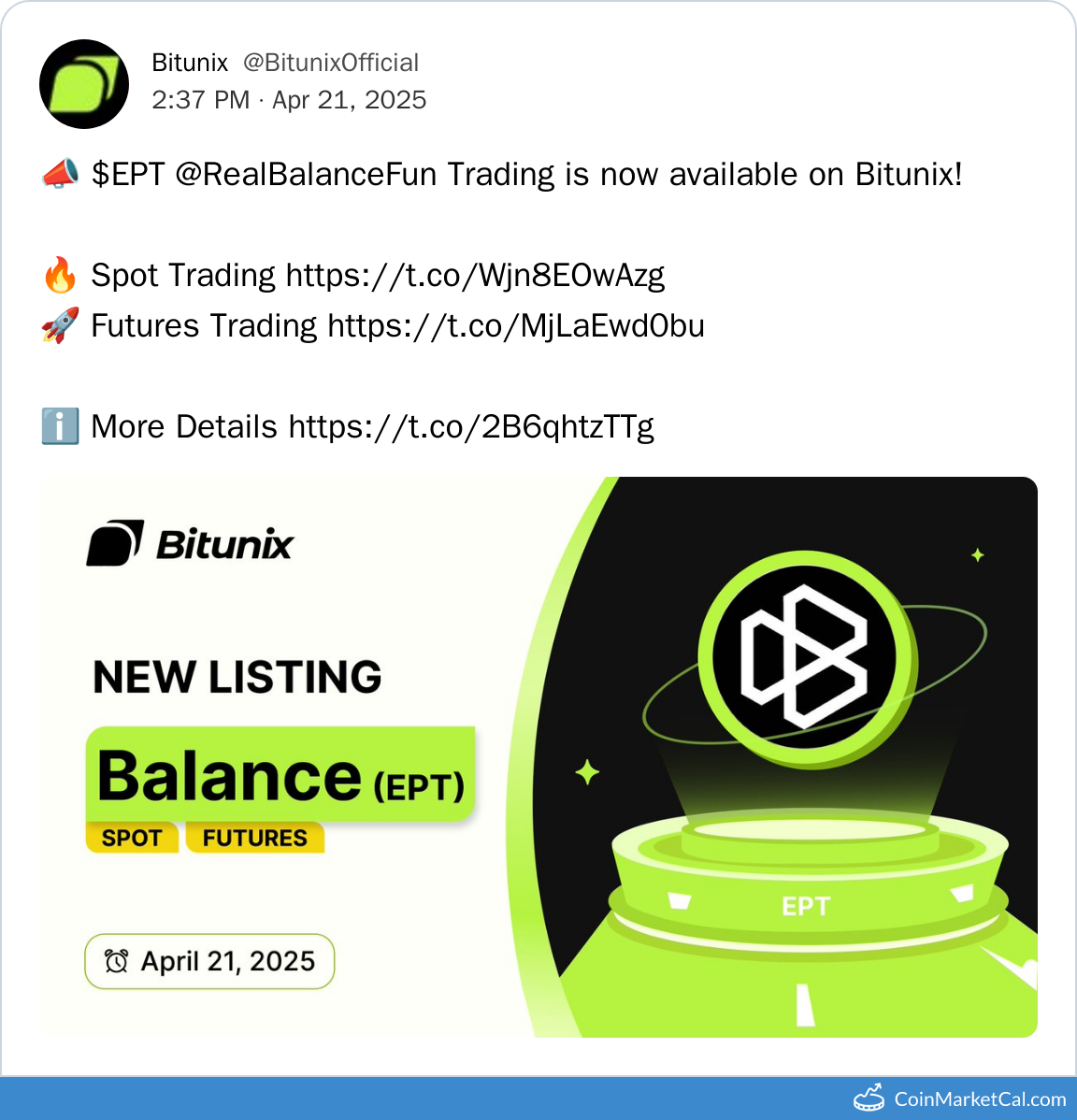 Bitunix Listing