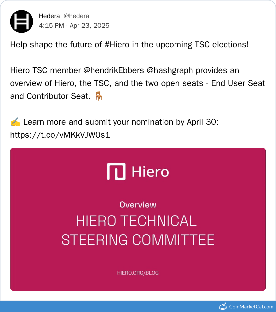 TSC Nominations
