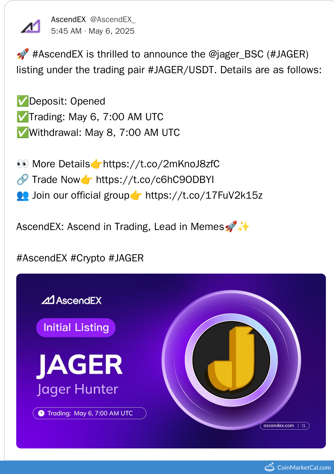 AscendEX Listing