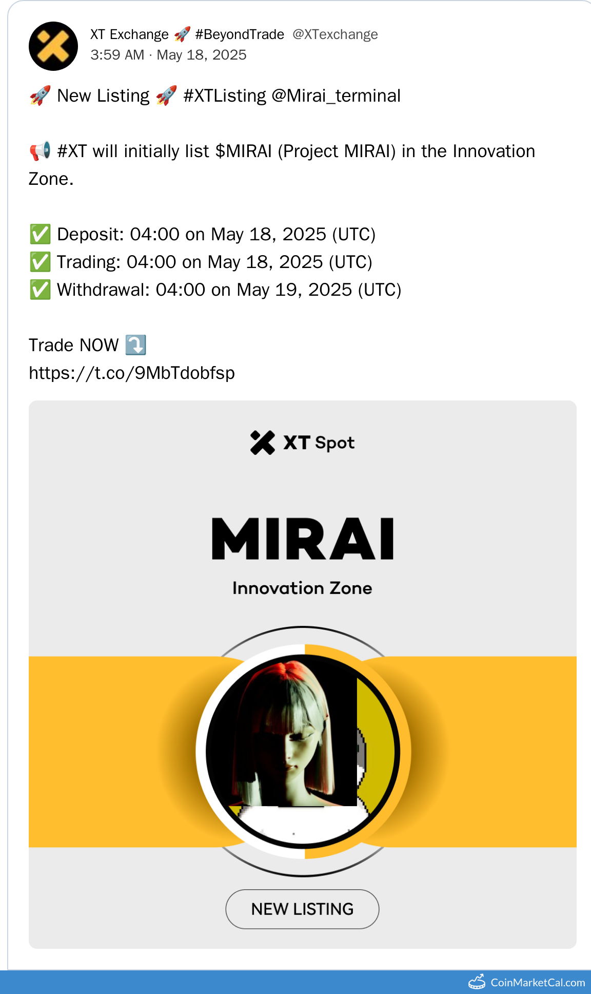 XT.COM Listing