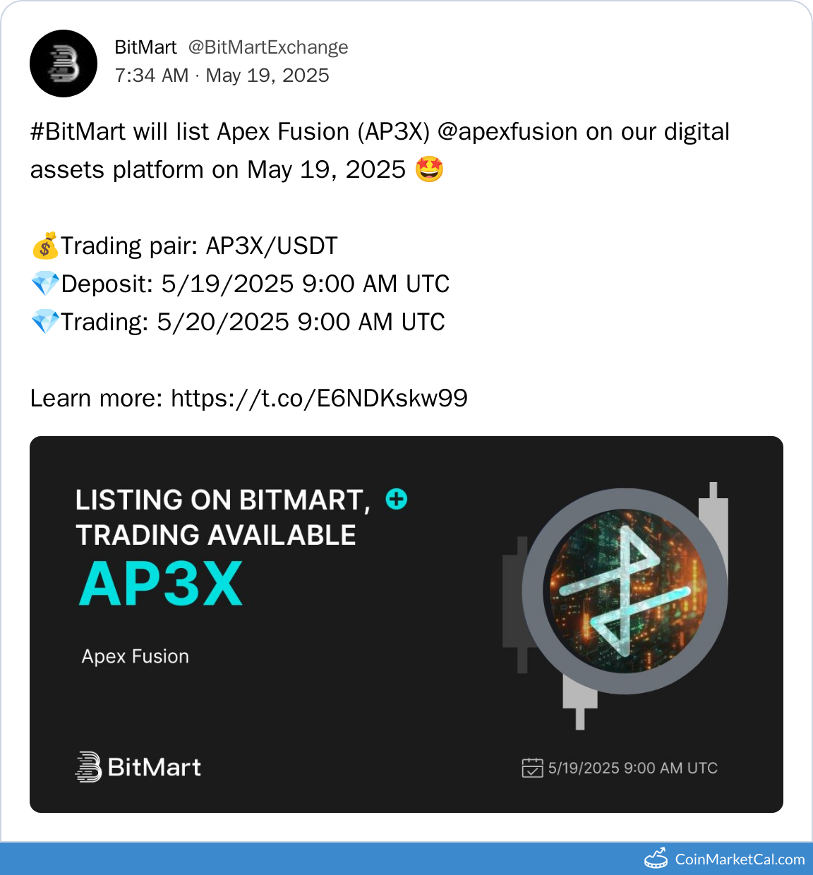 BitMart Listing