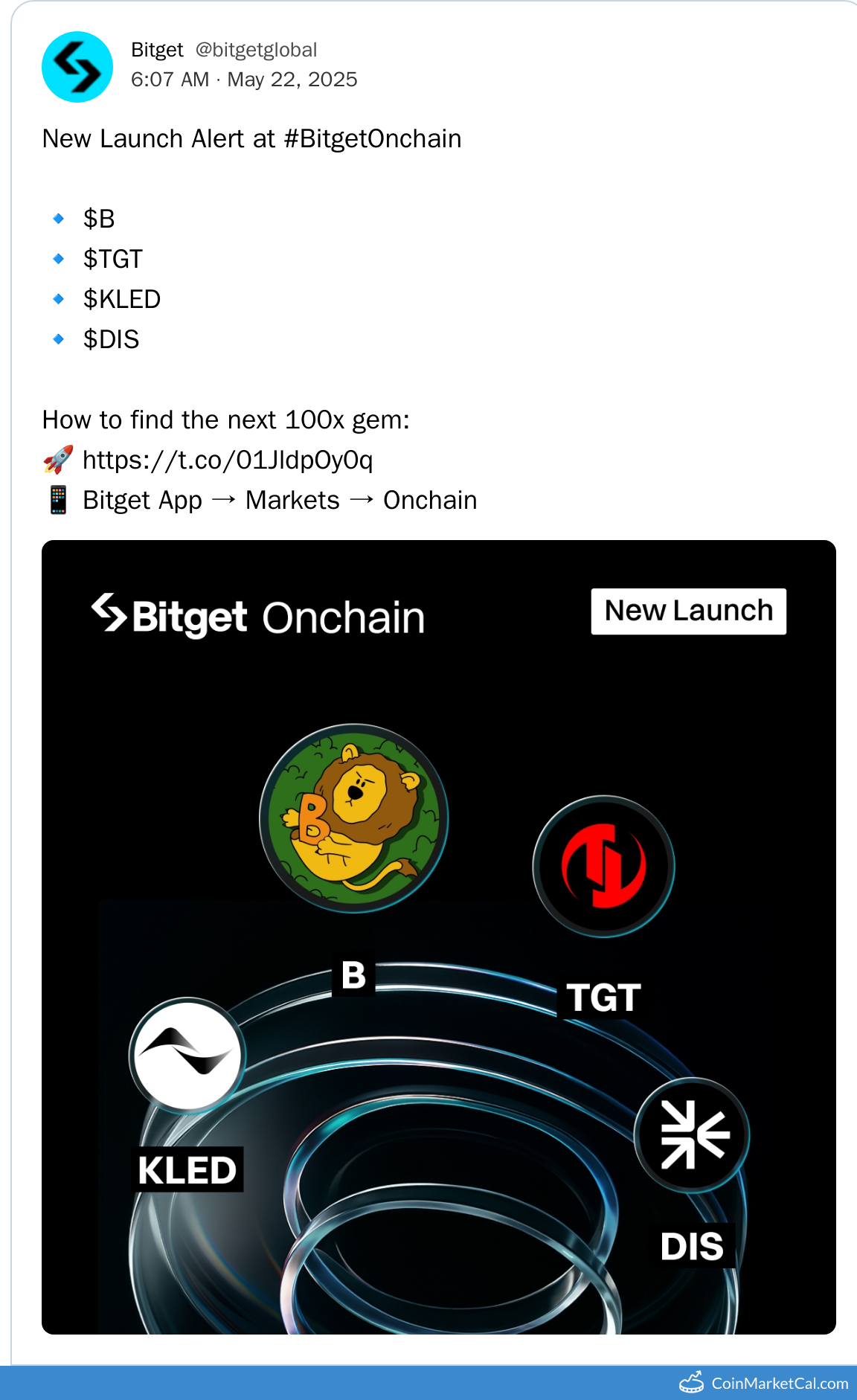 Bitget Onchain Listing