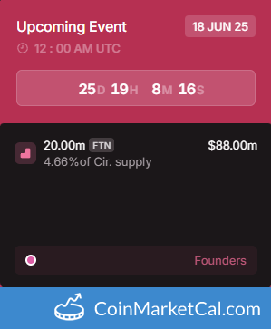 20MM Token Unlock