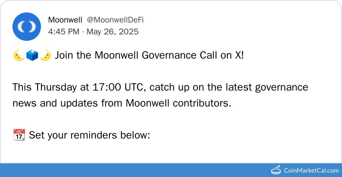 Governance Call