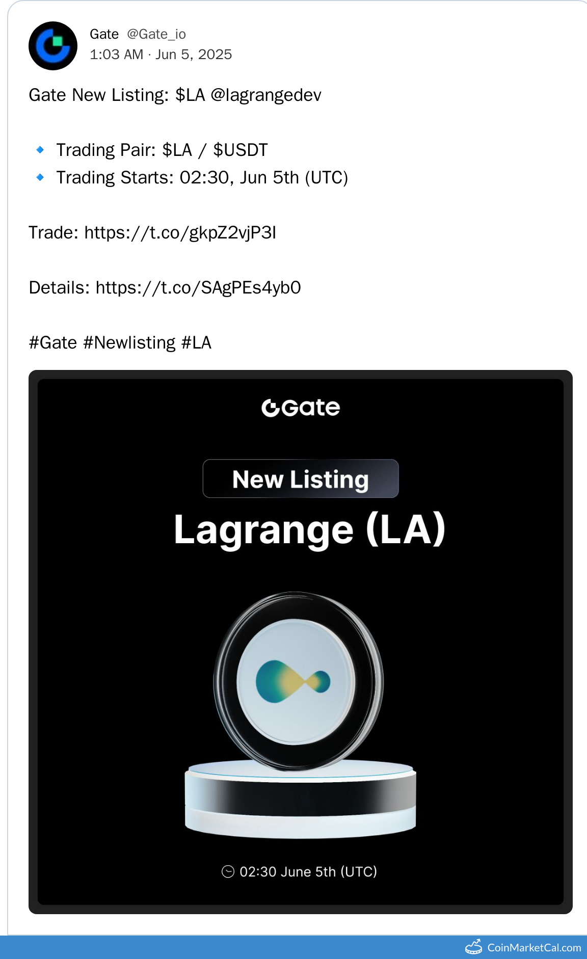 Gate.io Listing