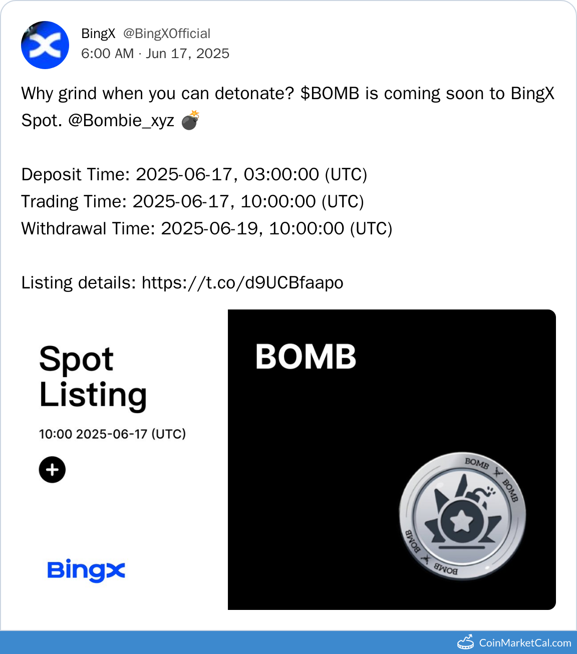 BingX Listing