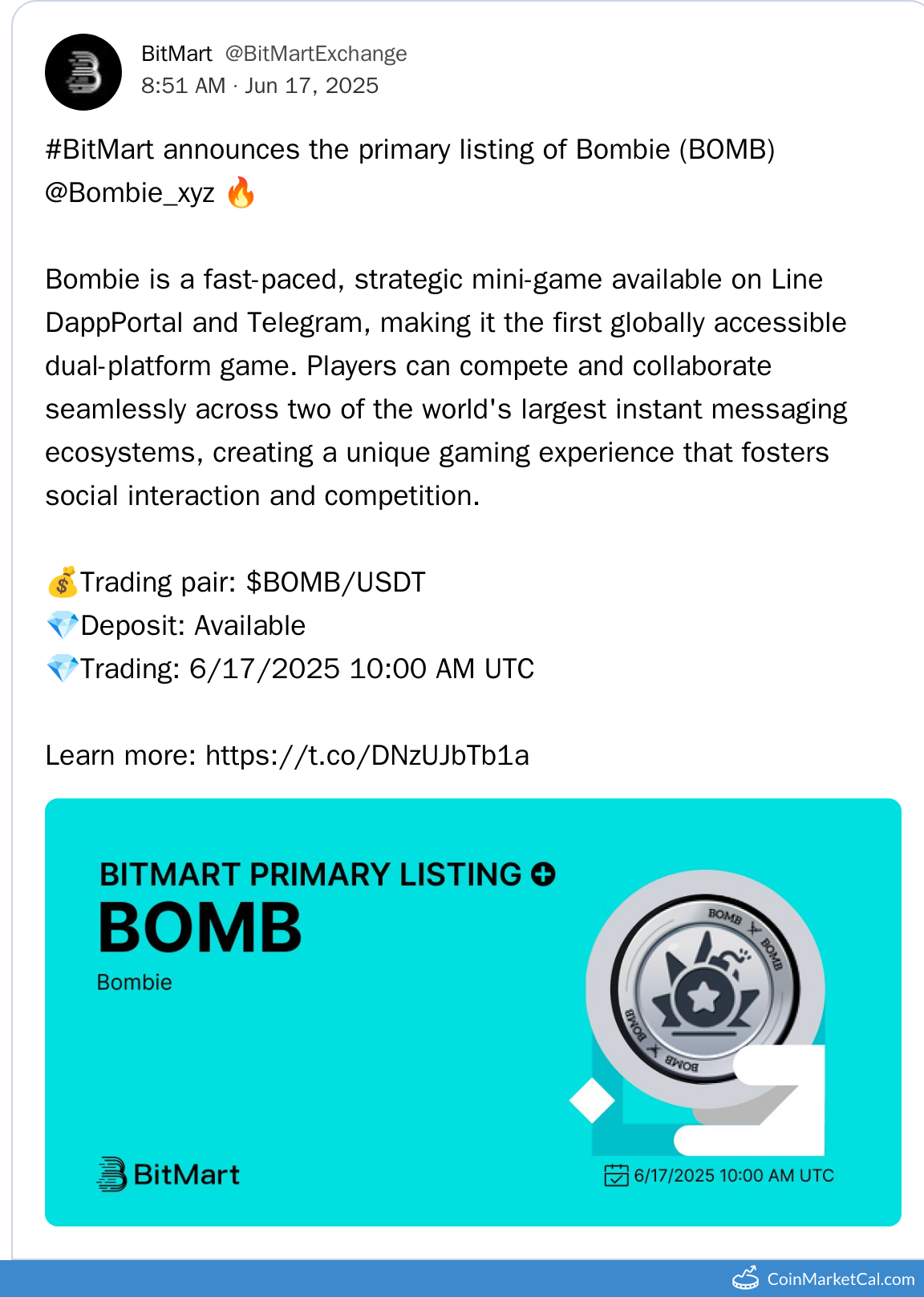 BitMart Listing