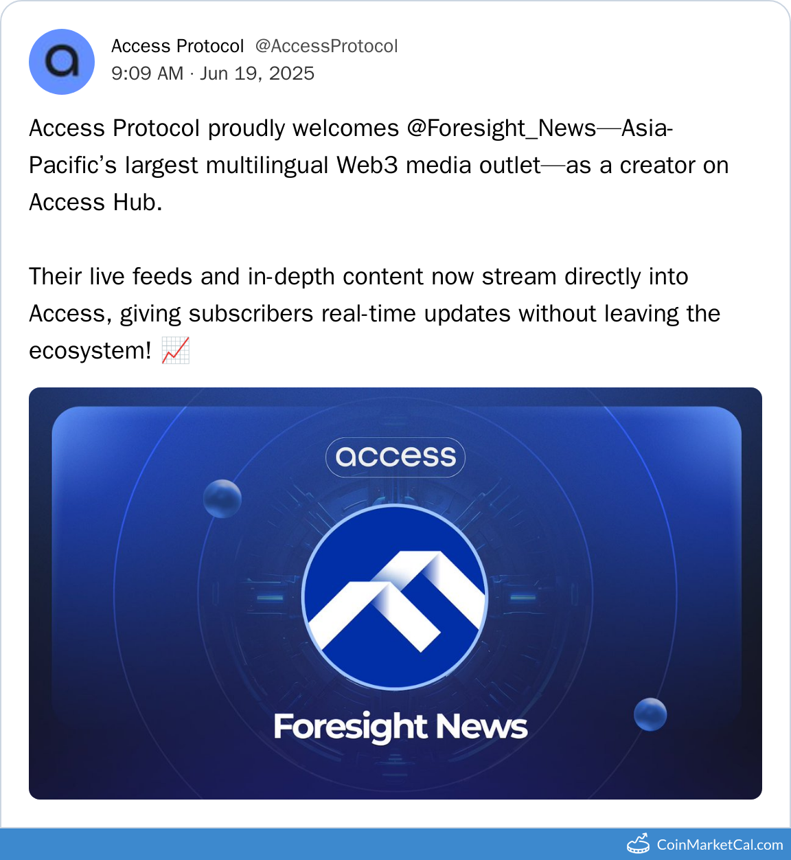 Foresight News on ACS