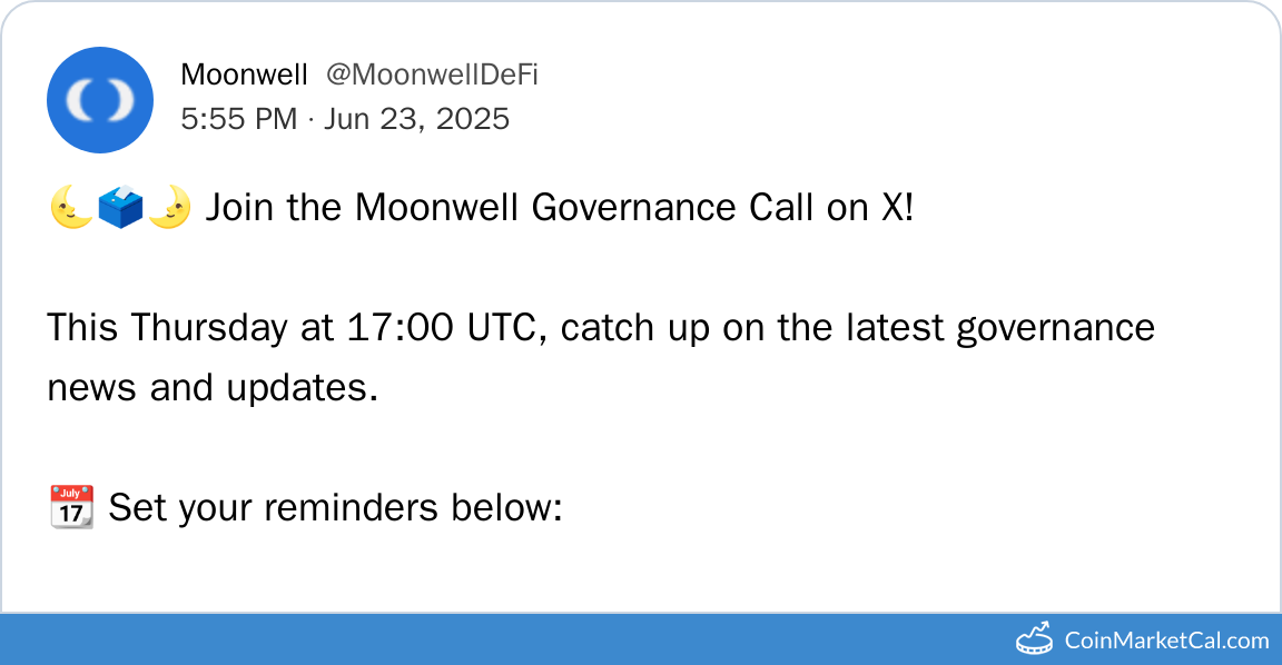 Governance Call