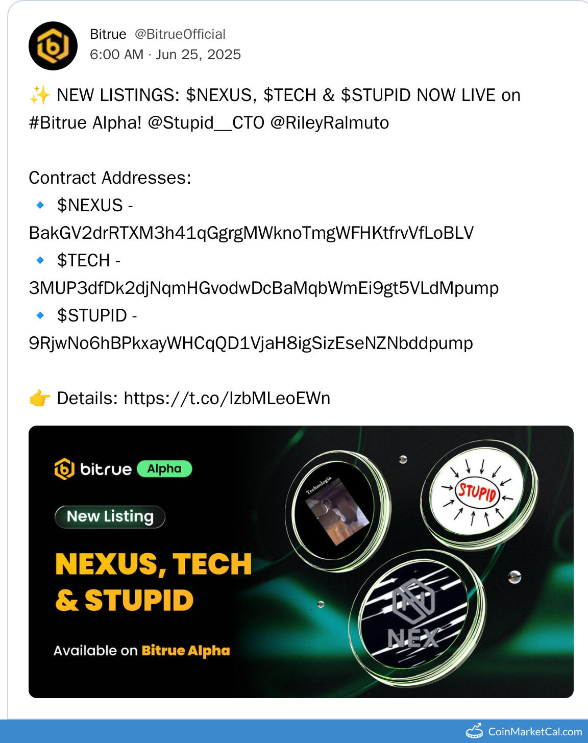 Bitrue Alpha Listing