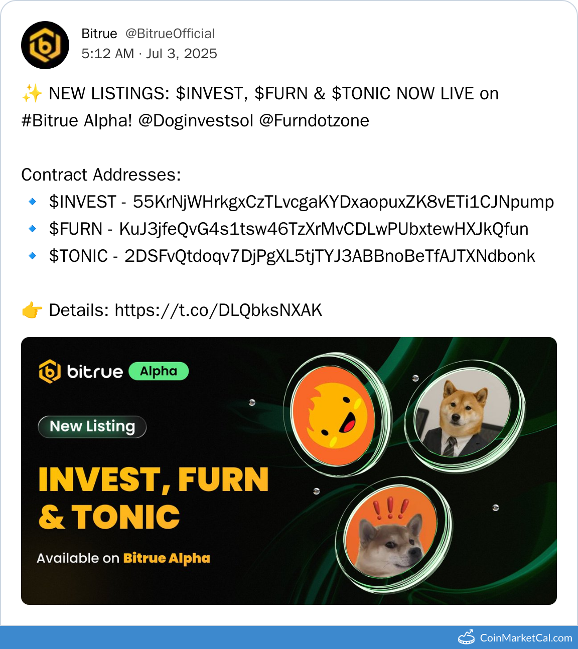 Bitrue Alpha Listing