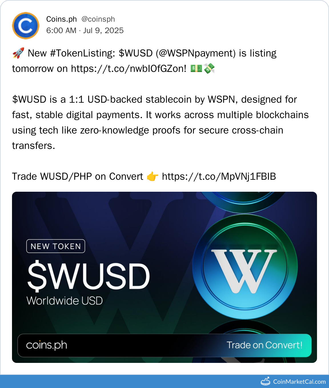 Coins.ph Listing