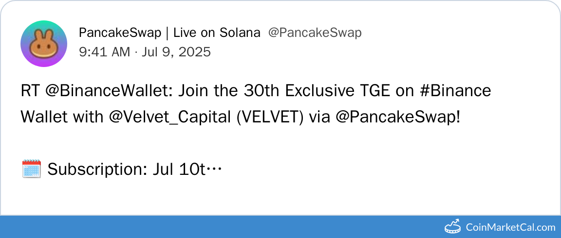 Binance Wallet TGE