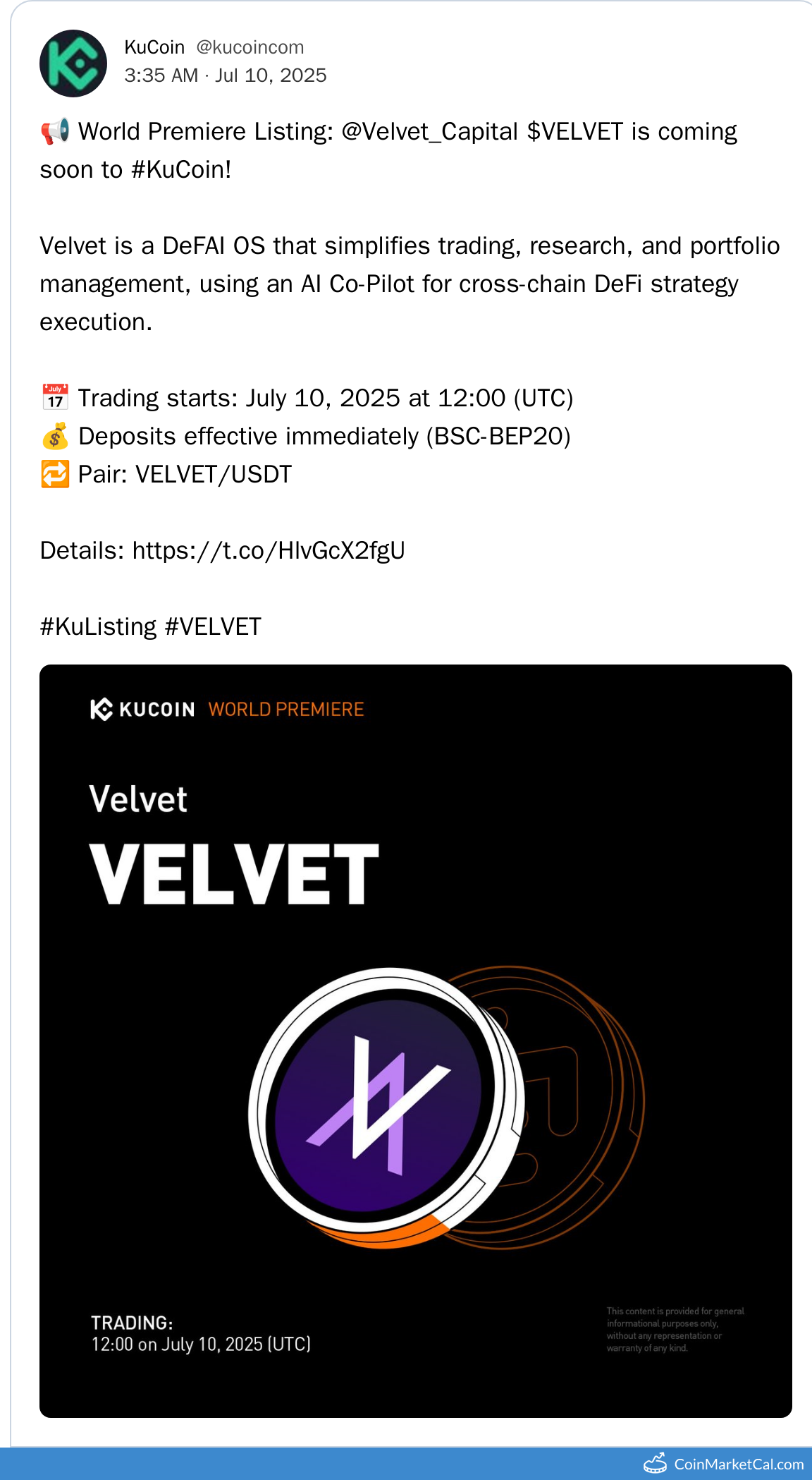 KuCoin Listing