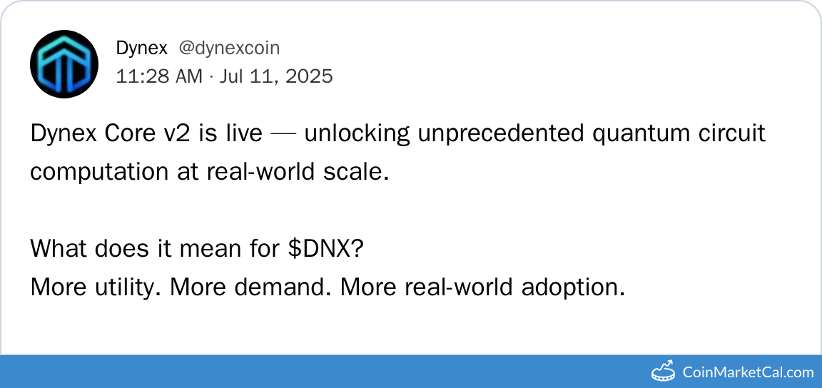 Dynex Core V2 Launch