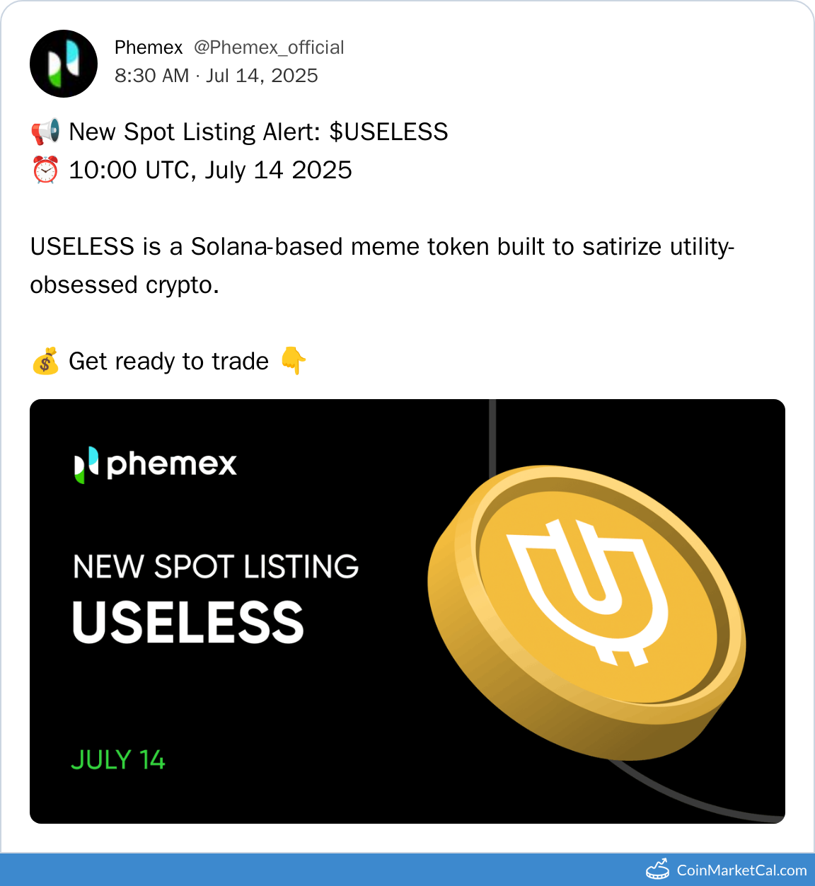 Phemex Listing