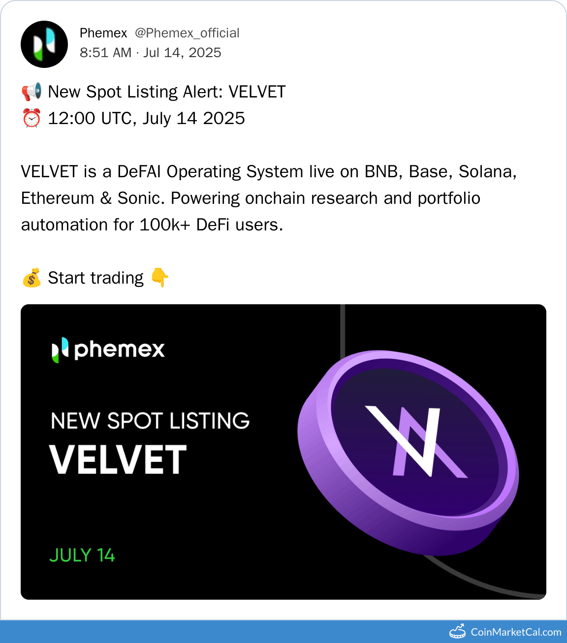 Phemex Listing