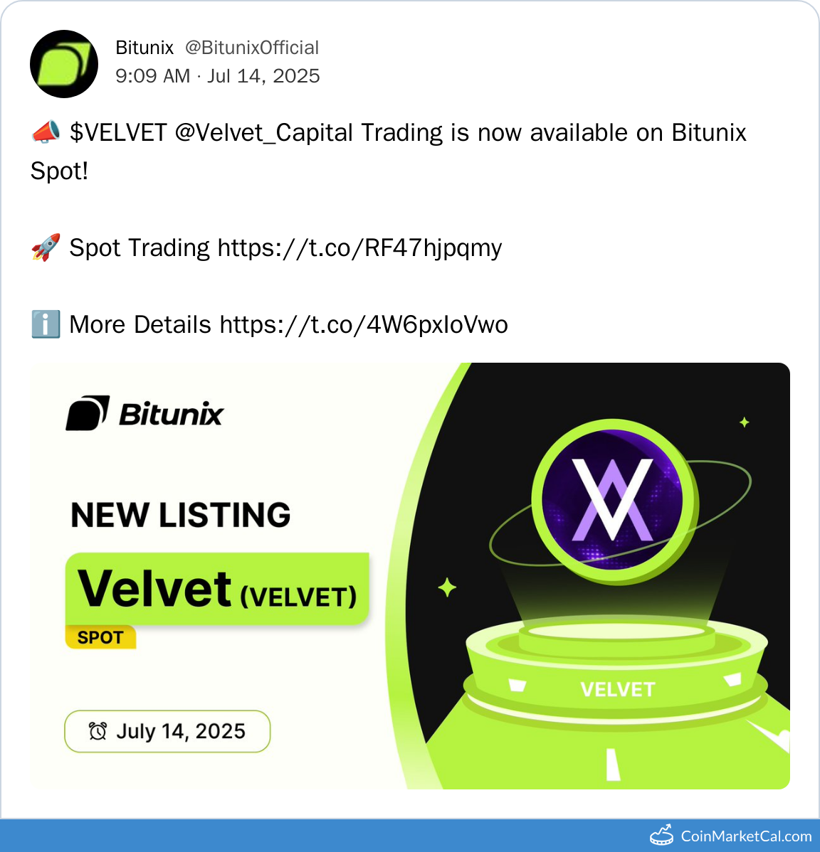 Bitunix Listing